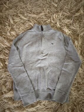 Vineyard Vines Boys Gray Half-Zip Pullover Sweater